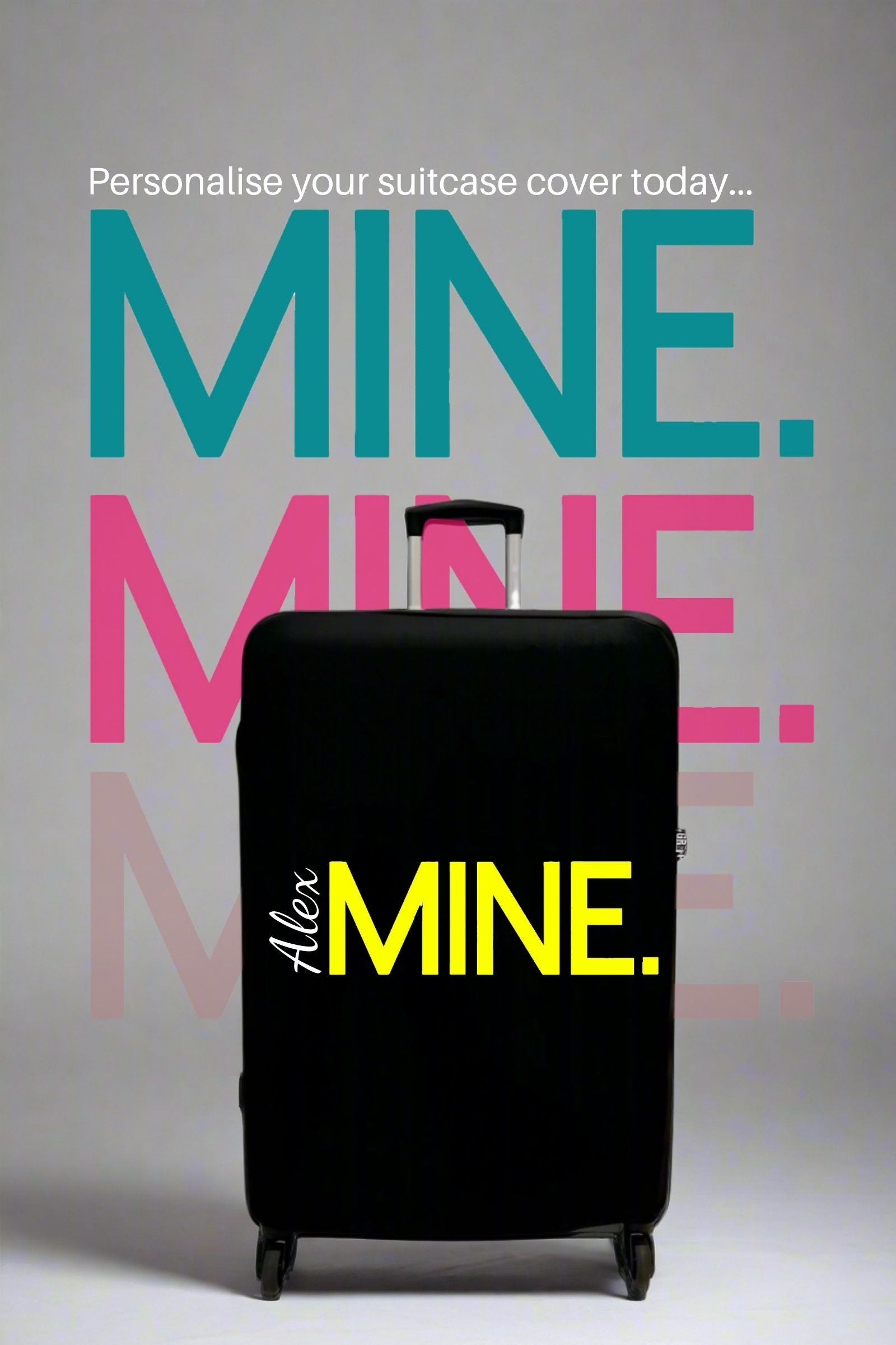 Personalise Your Own Suitcase Cover UK Stock
