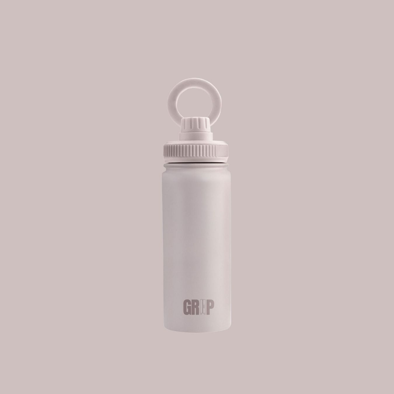 Taupe Water Bottle Stainless Steel with Magnetic Phone Holder Gadget Lover Gifts UK for Mum Girls Men Teenagers Students