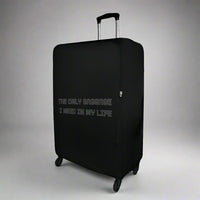 Black Suitcase Cover for Travel Luggage | The only baggage I need in my life quote