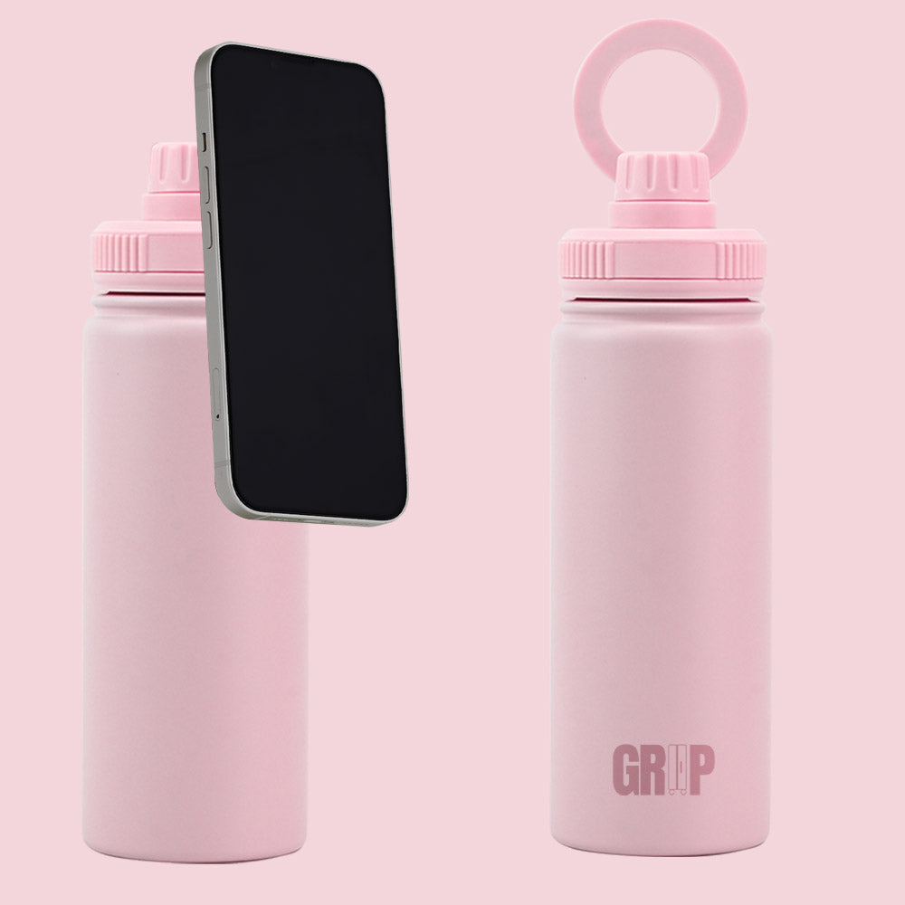 530ml Magnetic Phone Holder Water Bottle | Hands-Free Hydration
