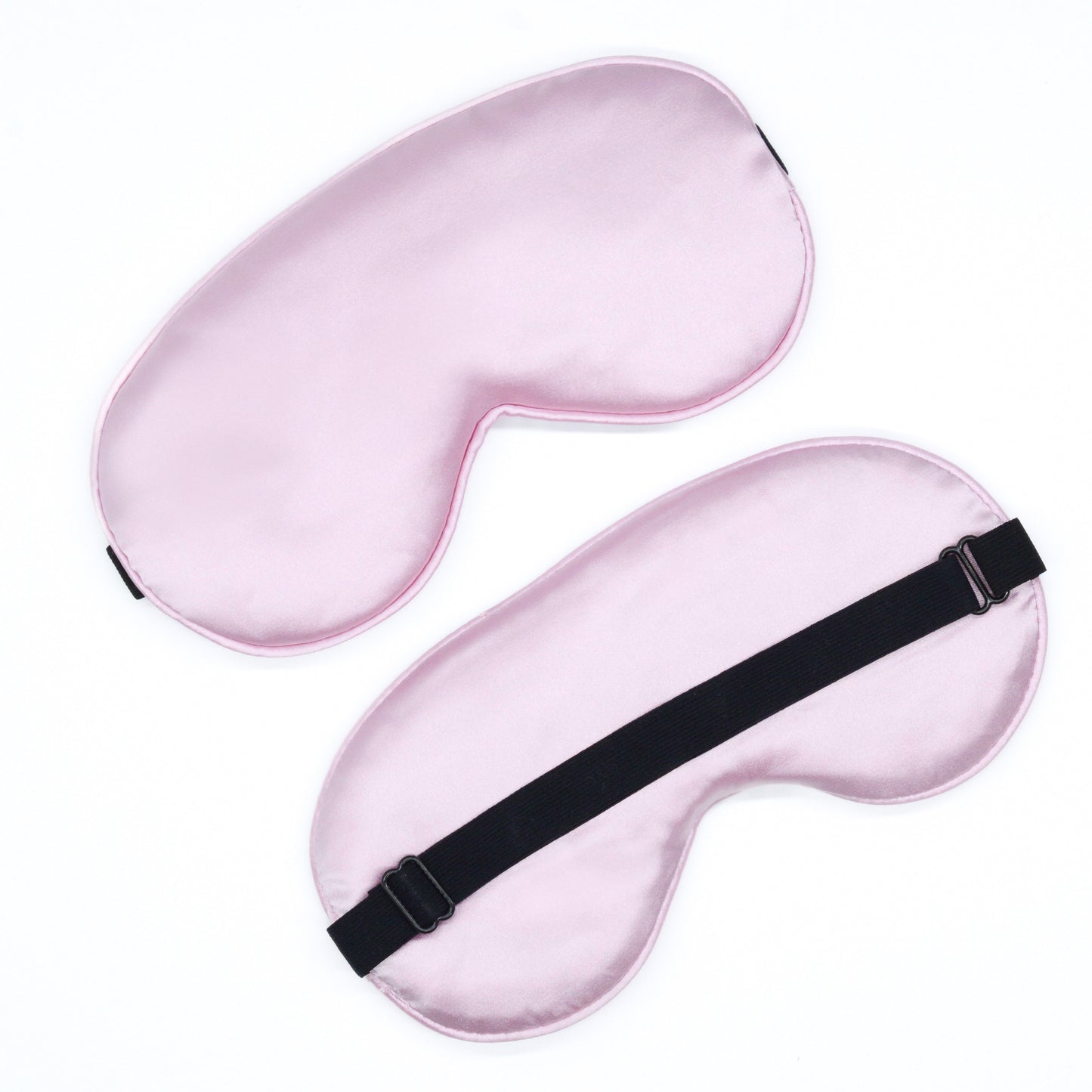 Luxury Silk-Feel Cushioned Travel / Hen Do Eye Mask available in various colours including black, navy, pink, white, gold, pale teal