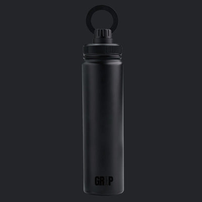 Black Stainless Steel Water Bottle with Magnetic Phone Holder Gadget Lover Gifts UK Stock Ideal for Sports Golf Gym Unisex Presents