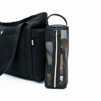 Luxury Black and Gold Toiletry Travel Bag or Pencil Case UK Stock
