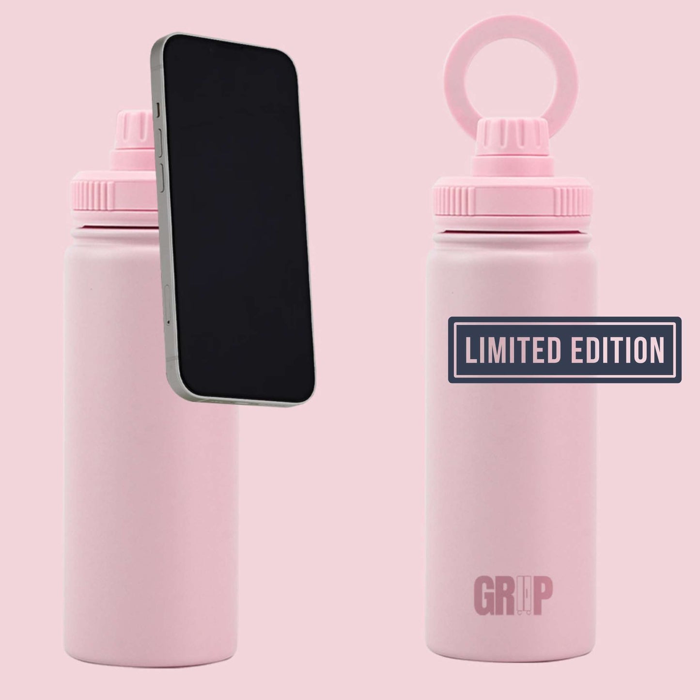 530ml Magnetic Phone Holder Water Bottle | Hands-Free Hydration