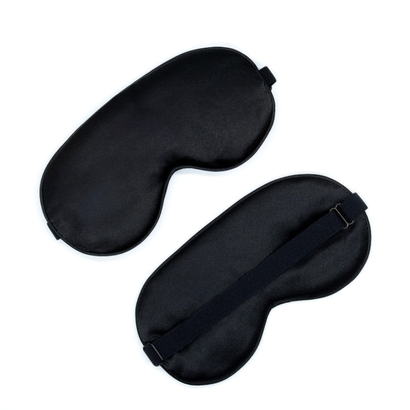 Carry On Luggage Travel Silk Feel Eye Mask for plane in Black