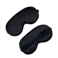 Carry On Luggage Travel Silk Feel Eye Mask for plane in Black