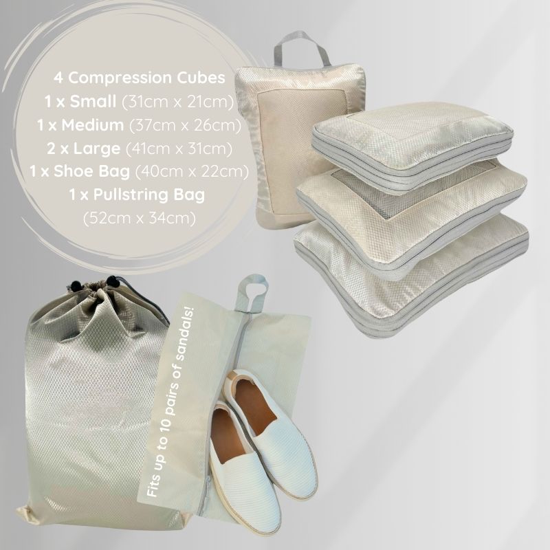 Compression Packing Cubes - Pack of 6