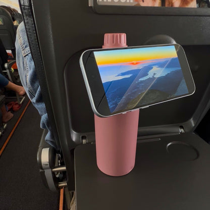530ml Magnetic Phone Holder Water Bottle | Hands-Free Hydration