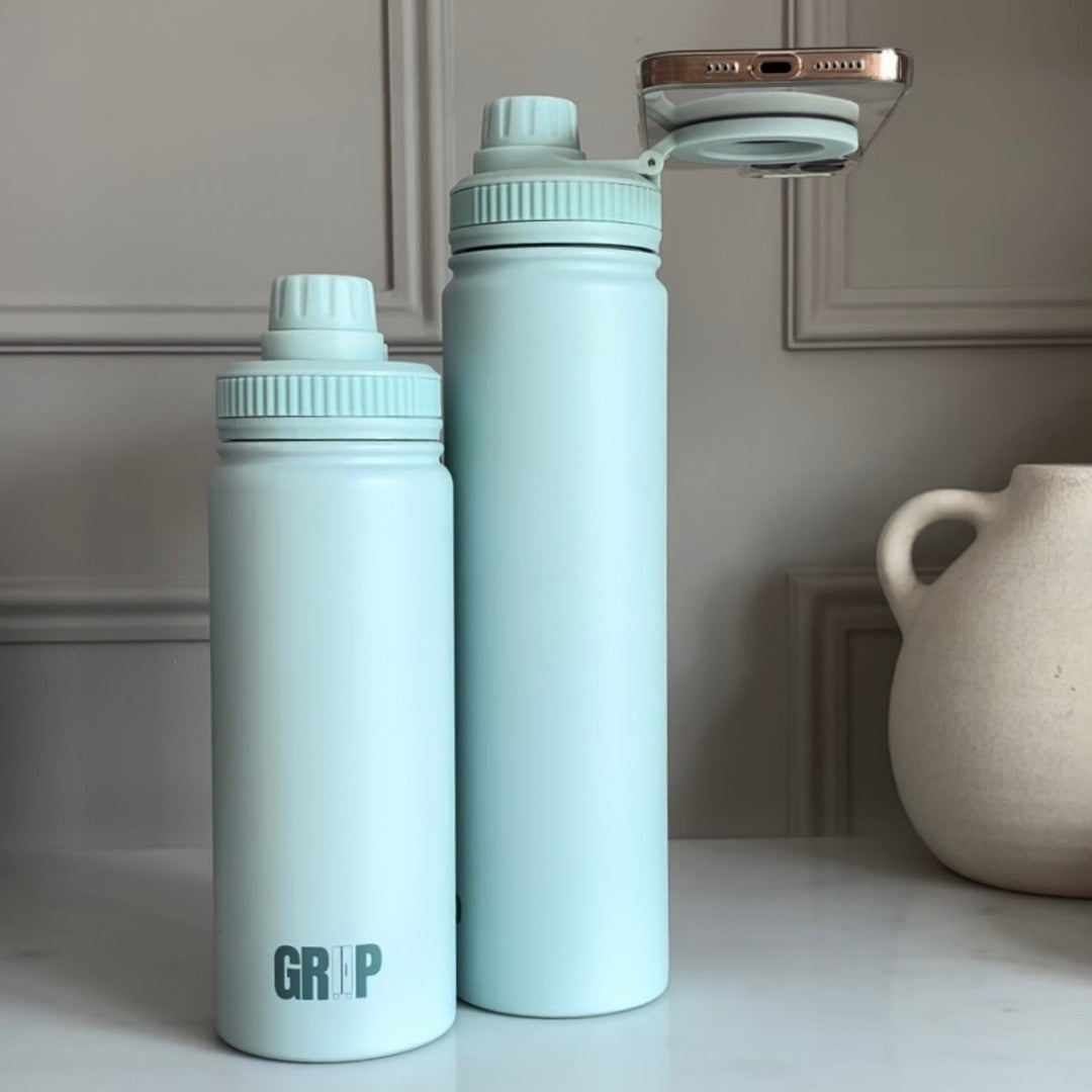 530ml Magnetic Phone Holder Water Bottle | Hands-Free Hydration