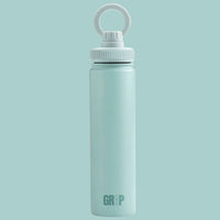 Turquoise Stainless Steel Water Bottle plain with personalisation available magnetic phone holder UK stock 