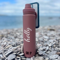 Personalised Premium 740ml Water Bottle with Magnetic Phone Holder