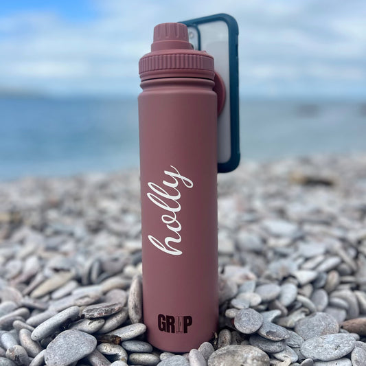 Premium 740ml Water Bottle with Magnetic Phone Holder